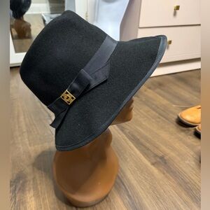 Eric Javits Black Wide-Brim Hat